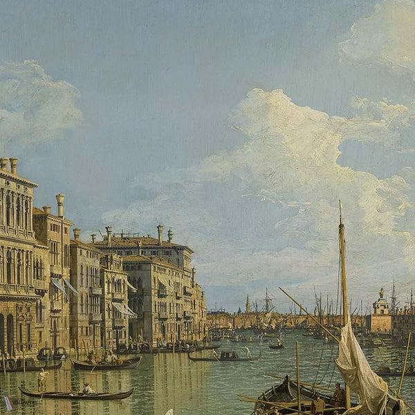 Canal Grande Verso La Punta Della Dogana Tapete in Canal Grande - Canaletto von Tecnografica — Farbmuster