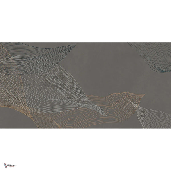 Canyon Flow behang in Brown Mud van Tecnografica — volledig ontwerp