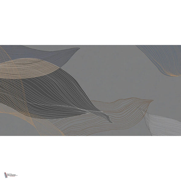 Canyon Flow behang in Grey Mud van Tecnografica — volledig ontwerp
