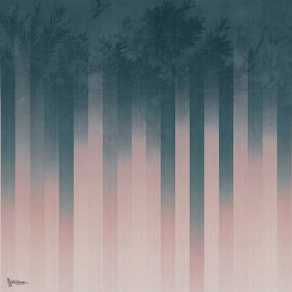 Daintree behang in Blue-Pink van Tecnografica — kleurstaal