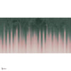 Daintree behang in Green-Pink van Tecnografica — volledig ontwerp