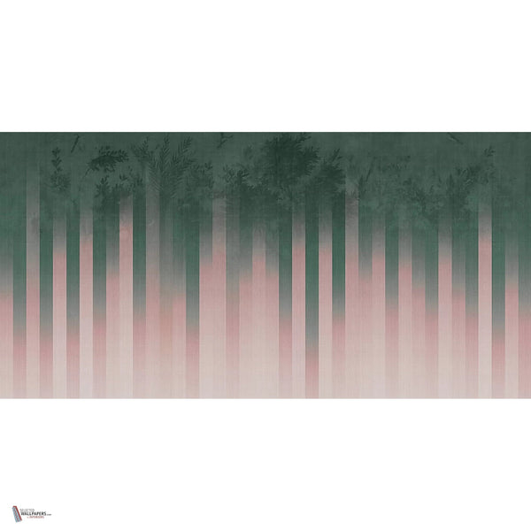 Daintree behang in Green-Pink van Tecnografica — volledig ontwerp
