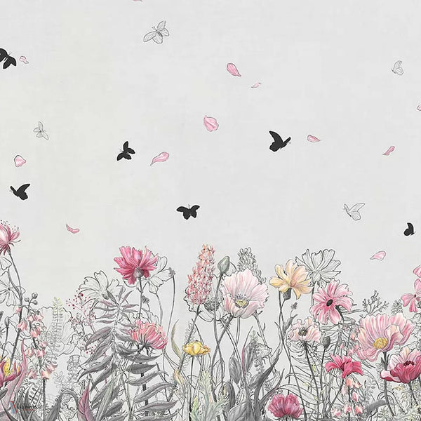 Eden behang in White van Tecnografica — kleurstaal
