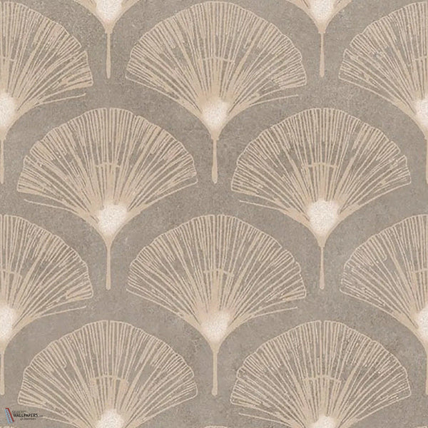 Fan Tapete in Taupe von Tecnografica — Farbmuster
