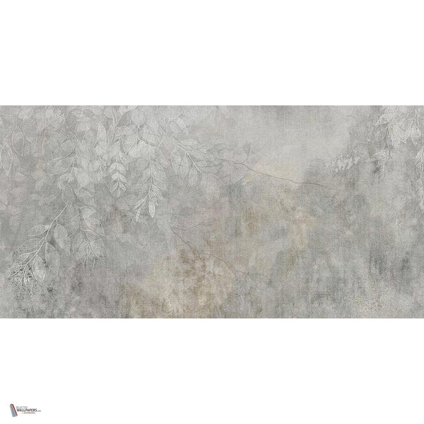 Feywood behang in Silver van Tecnografica — volledig ontwerp