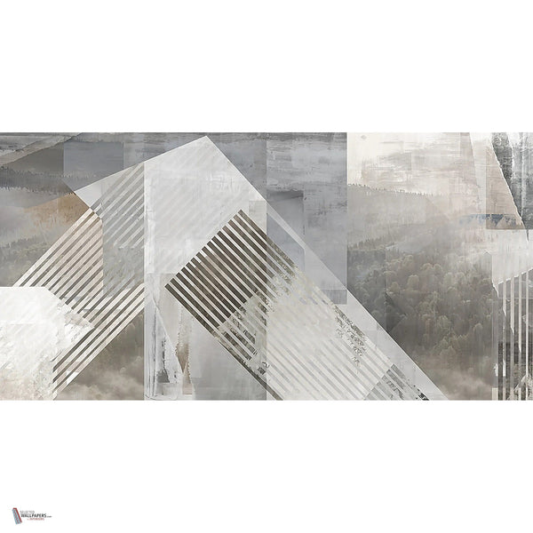 Geofade behang in Gray van Tecnografica — volledig ontwerp