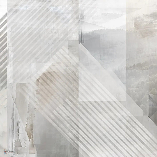 Geofade behang in White van Tecnografica — kleurstaal