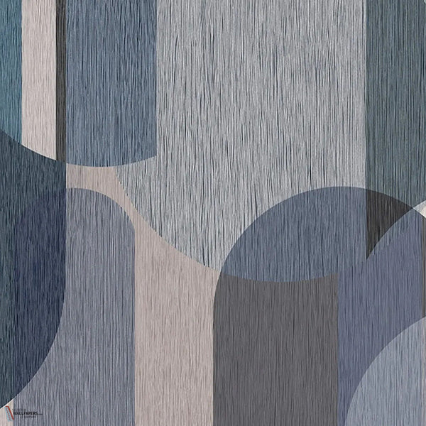 Geometric Wool wallpaper in Blue A by Tecnografica — colour swatch