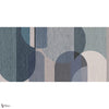 Geometric Wool wallpaper in Blue A by Tecnografica — full design