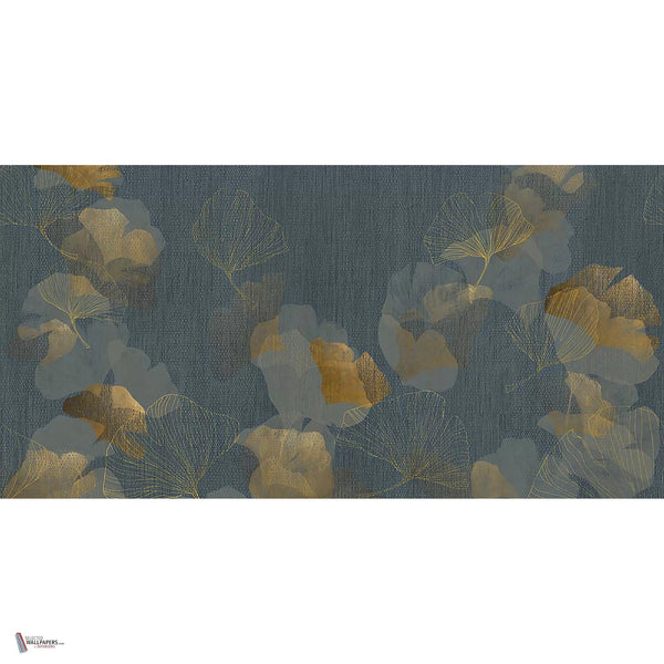 Ginko behang in Blue van Tecnografica — volledig ontwerp