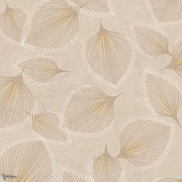 Herbarium wallpaper in Flax by Tecnografica — colour swatch