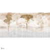 Japan Forest behang in Sunset van Tecnografica — volledig ontwerp