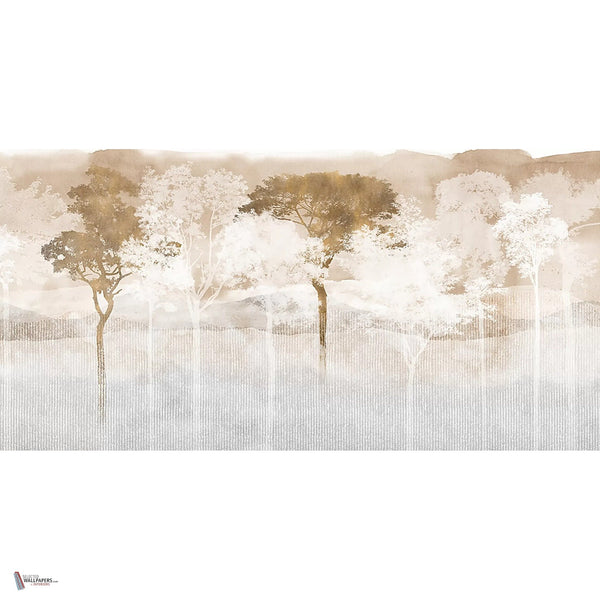 Japan Forest behang in Sunset van Tecnografica — volledig ontwerp