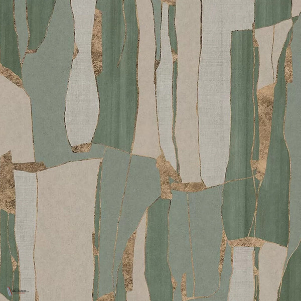 Kintsugi behang in Sage van Tecnografica — kleurstaal