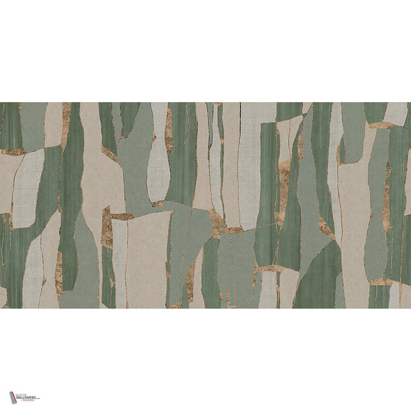 Kintsugi behang in Sage van Tecnografica — volledig ontwerp