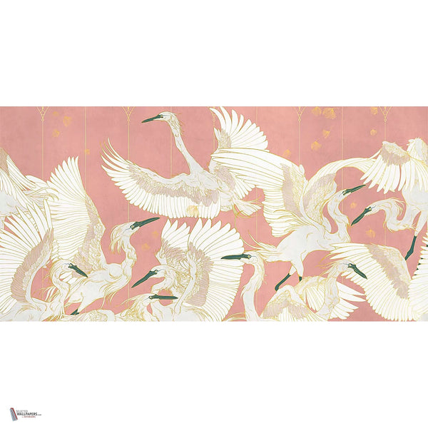La Danse Tapete in Living Coral von Tecnografica — Gesamtdesign