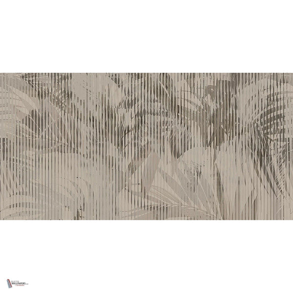 Leafcode behang in Grey Cream van Tecnografica — volledig ontwerp