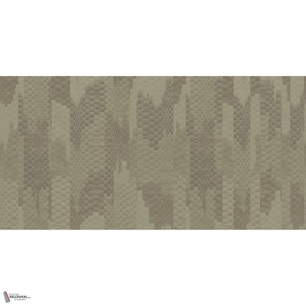 Loom wallpaper in Olive by Tecnografica — full design