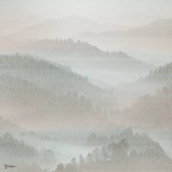 Mandragola behang in Foggy Pink van Tecnografica — kleurstaal