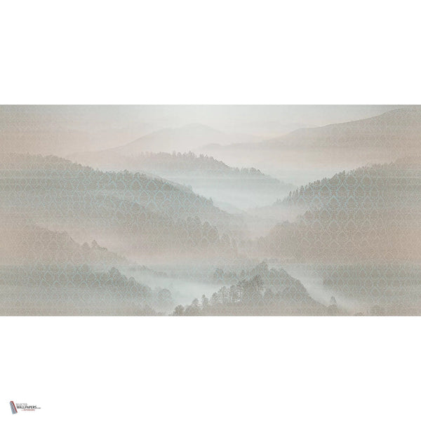 Mandragola behang in Foggy Pink van Tecnografica — volledig ontwerp