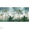 Morgan behang in Emerald White Sky A van Tecnografica — volledig ontwerp