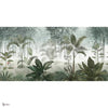 Morgan behang in Moss White Sky A van Tecnografica — volledig ontwerp