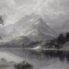 Mountain Serenity behang in Grey-Green van Tecnografica — kleurstaal