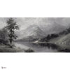 Mountain Serenity behang in Grey-Green van Tecnografica — volledig ontwerp