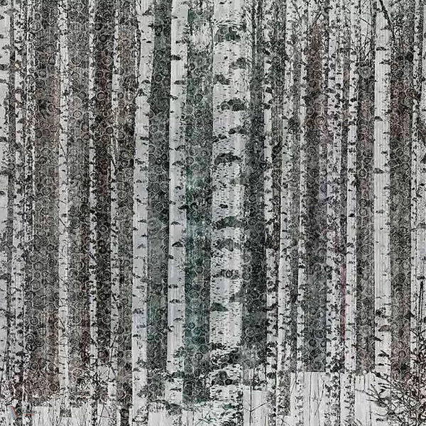 Murrine Wood behang in Cold van Tecnografica — kleurstaal