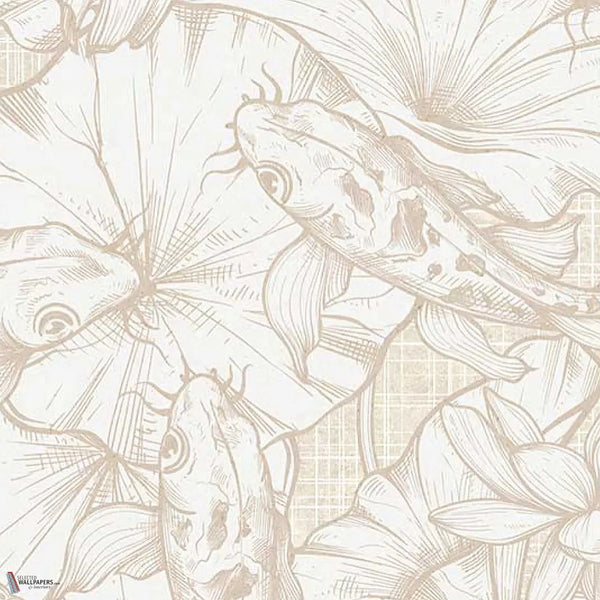 Nishiki wallpaper in Cream by Tecnografica — colour swatch