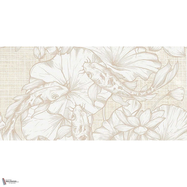Nishiki wallpaper in Cream by Tecnografica — full design