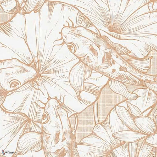 Nishiki wallpaper in Lobster by Tecnografica — colour swatch