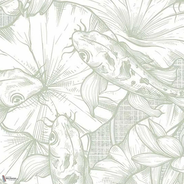 Nishiki wallpaper in Mint by Tecnografica — colour swatch