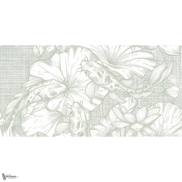 Nishiki wallpaper in Mint by Tecnografica — full design