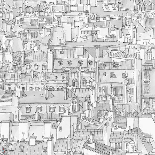 Paris wallpaper in Grey by Tecnografica — colour swatch