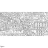 Paris wallpaper in Grey by Tecnografica — full design
