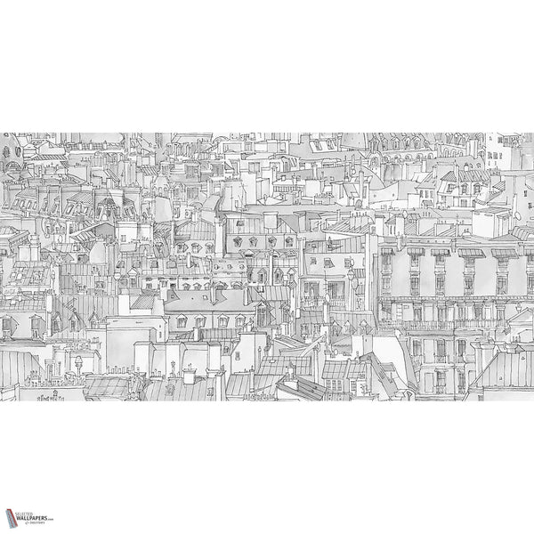 Paris wallpaper in Grey by Tecnografica — full design