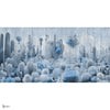 Peyote behang in Blue van Tecnografica — volledig ontwerp