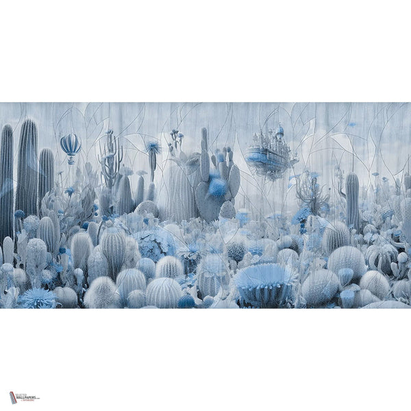Peyote behang in Blue van Tecnografica — volledig ontwerp