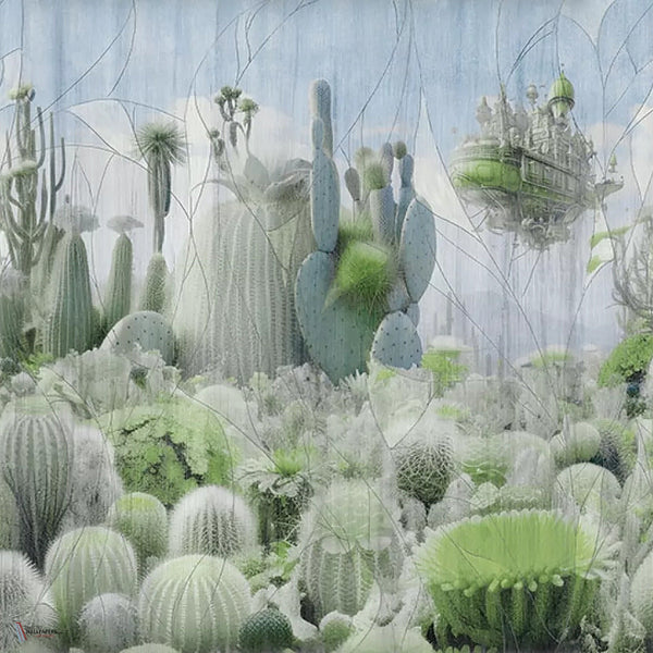 Peyote behang in Green van Tecnografica — kleurstaal