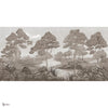 Promenade Tapete in Sepia von Tecnografica — Gesamtdesign