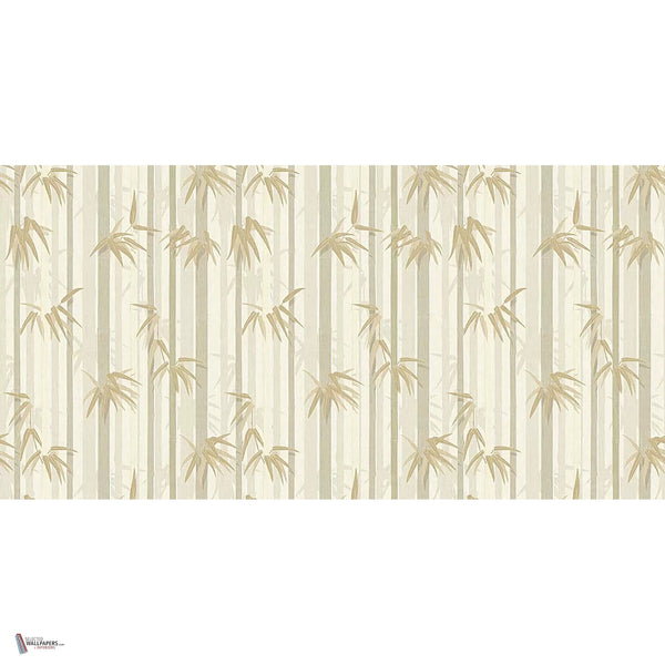 Sagano behang in Beige van Tecnografica — volledig ontwerp