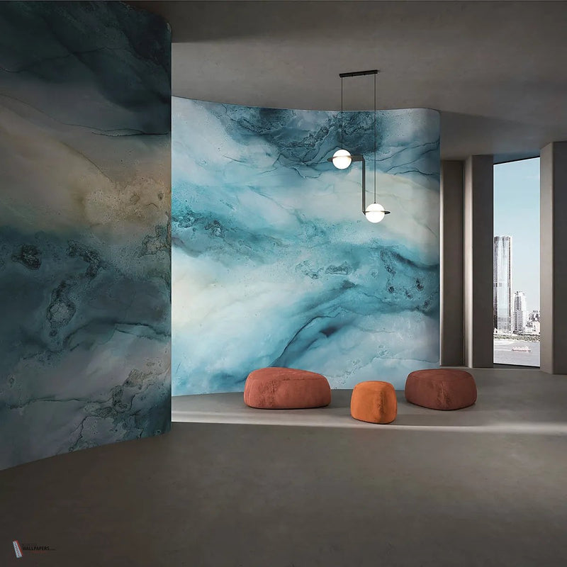 Schiarabocchio: Blue Bay wallpaper by Tecnografica — interior