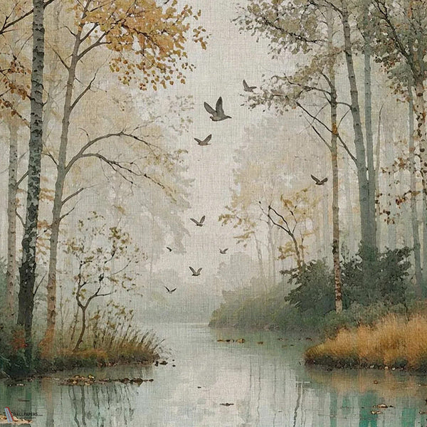 Secret Lake behang in Dark van Tecnografica — kleurstaal
