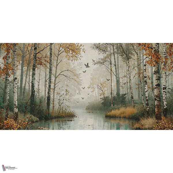 Secret Lake behang in Dark van Tecnografica — volledig ontwerp