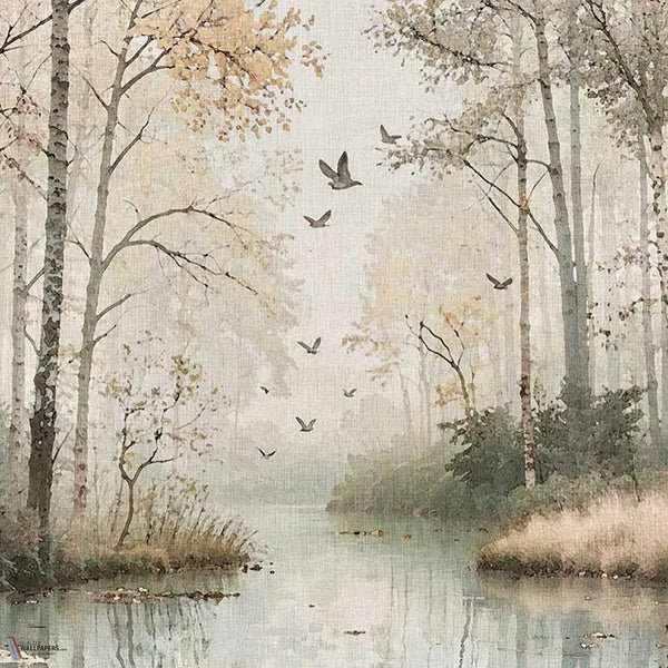 Secret Lake behang in Light van Tecnografica — kleurstaal