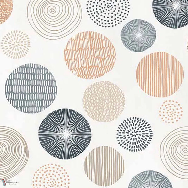 Soleluna wallpaper in Sunset by Tecnografica — colour swatch