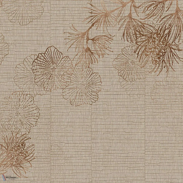 Sumi wallpaper in Hazelnut by Tecnografica — colour swatch