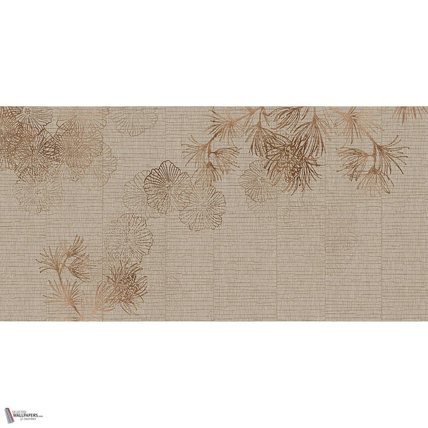 Sumi wallpaper in Hazelnut by Tecnografica — full design