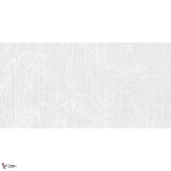 Sun-Tzu Oasis Tapete in Foggy White A von Tecnografica — Gesamtdesign